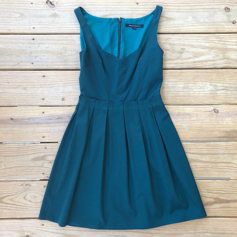 French Connection Emerald Green Cocktail Dress 4